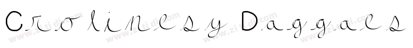 Crolinesy Daggaes Se字体转换